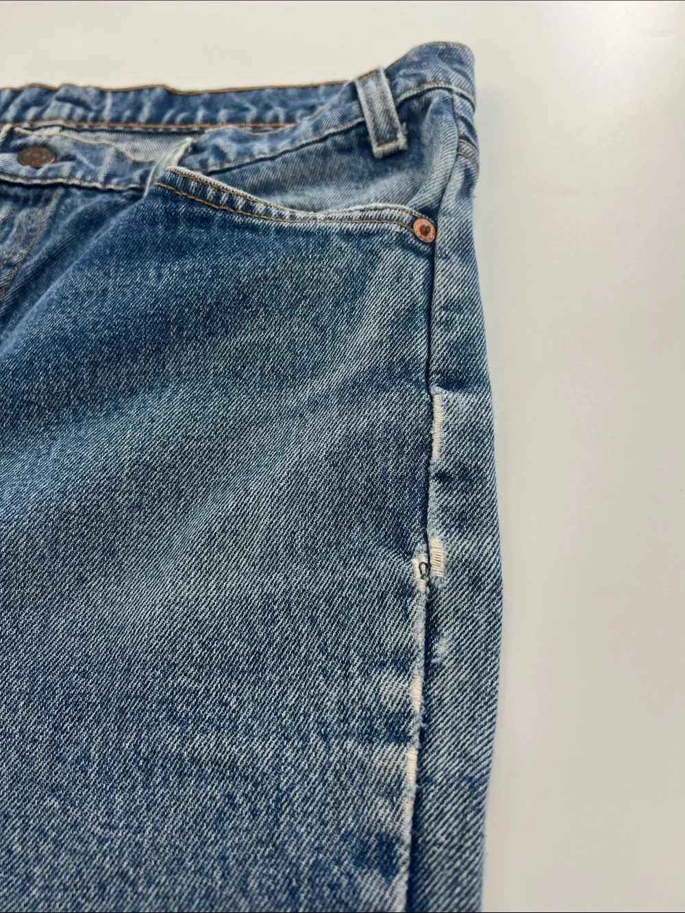 Vintage Orange Tab 517 Men’s Straight-Leg Jeans USA made Grunge gorpcore